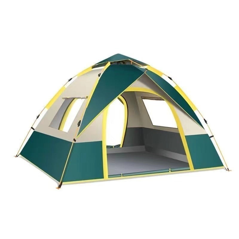 3-4 Double Automatic Outdoor Camping Tent Thick Rain And Sun Protection